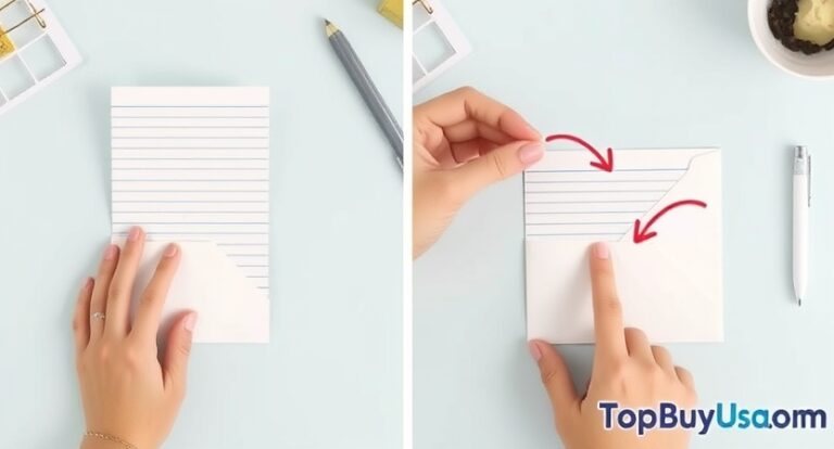 How to Fit Notebook Paper in a Small Envelope